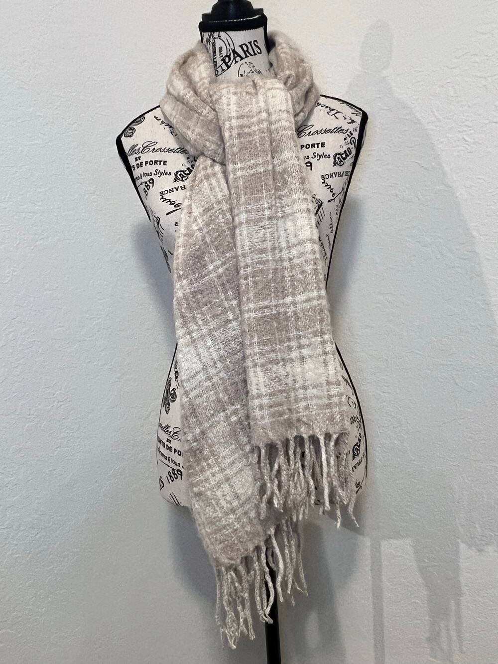 Nine West Women’s Scarf Versatile Wrap Fuzzy Closet Staple Basic